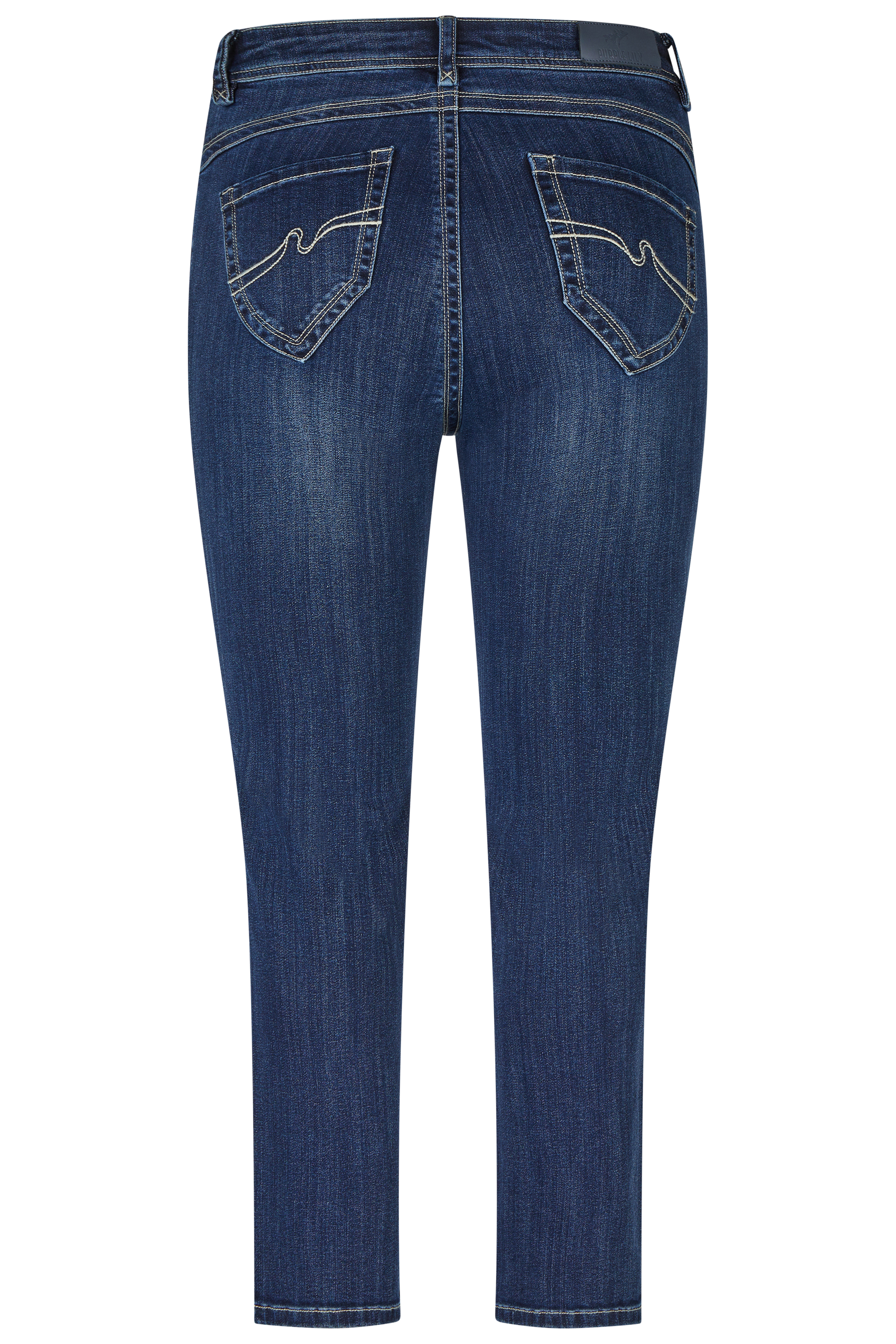 57Lily, Slim-Fit-Jeans, 5-Pocket-Style, verkürzte Form, mit Schmuck-Details am Saum