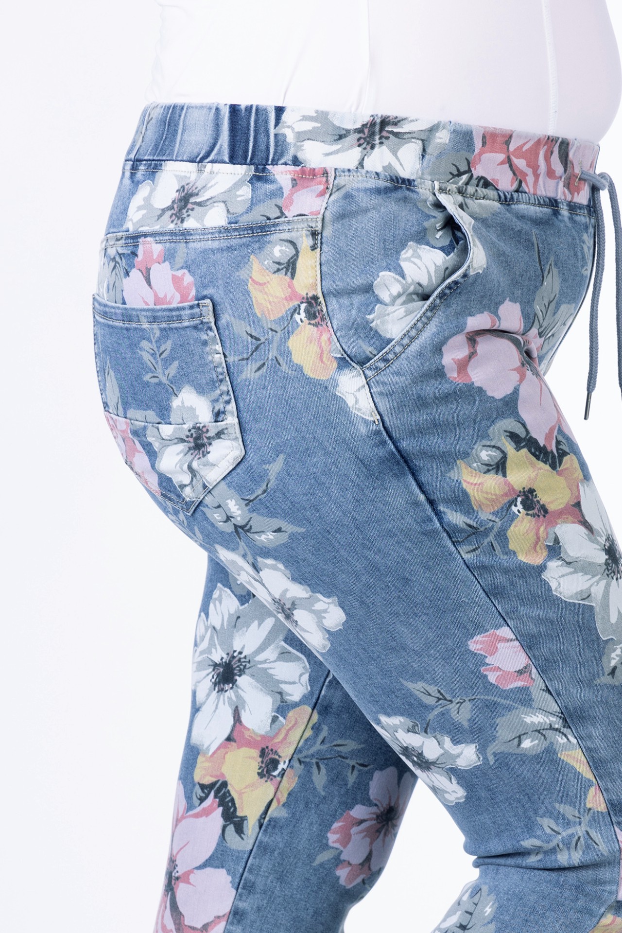7/8-Jeans 57Tulip mit Blumendruck