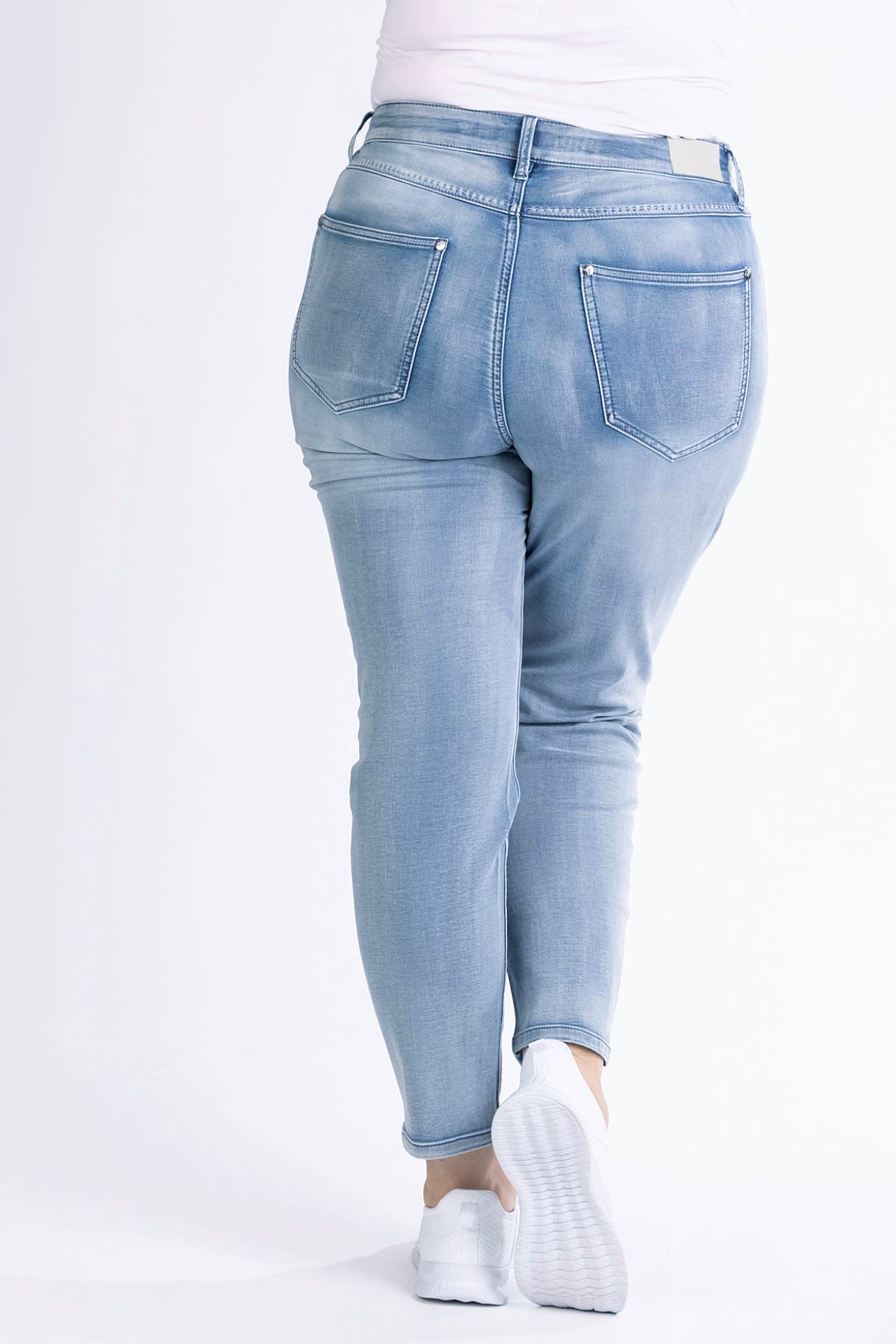 Mom-Fit-Jeans 57Ivy, cropped, aus weichem Jog-Denim 