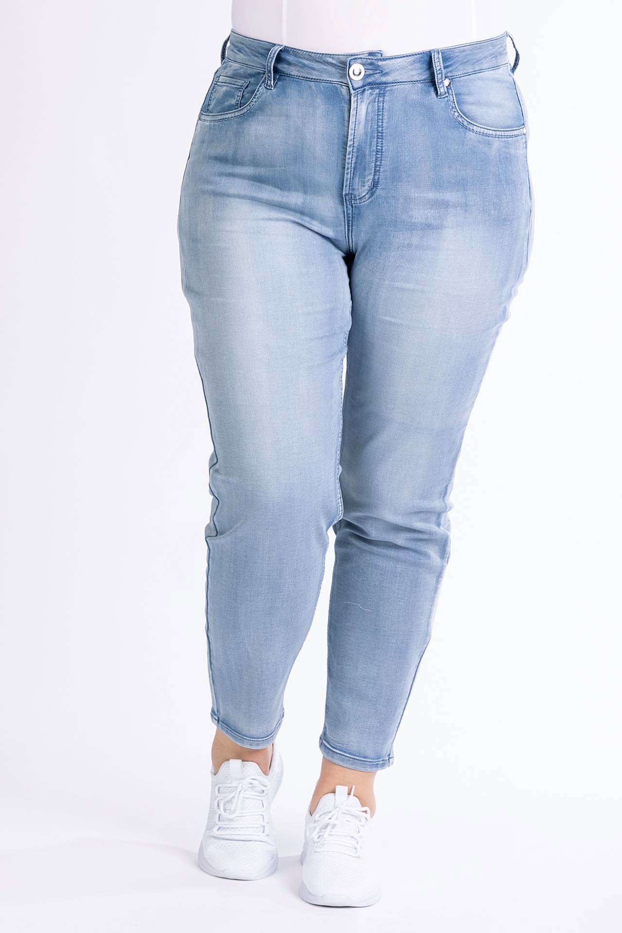 Mom-Fit-Jeans 57Ivy, cropped, aus weichem Jog-Denim 