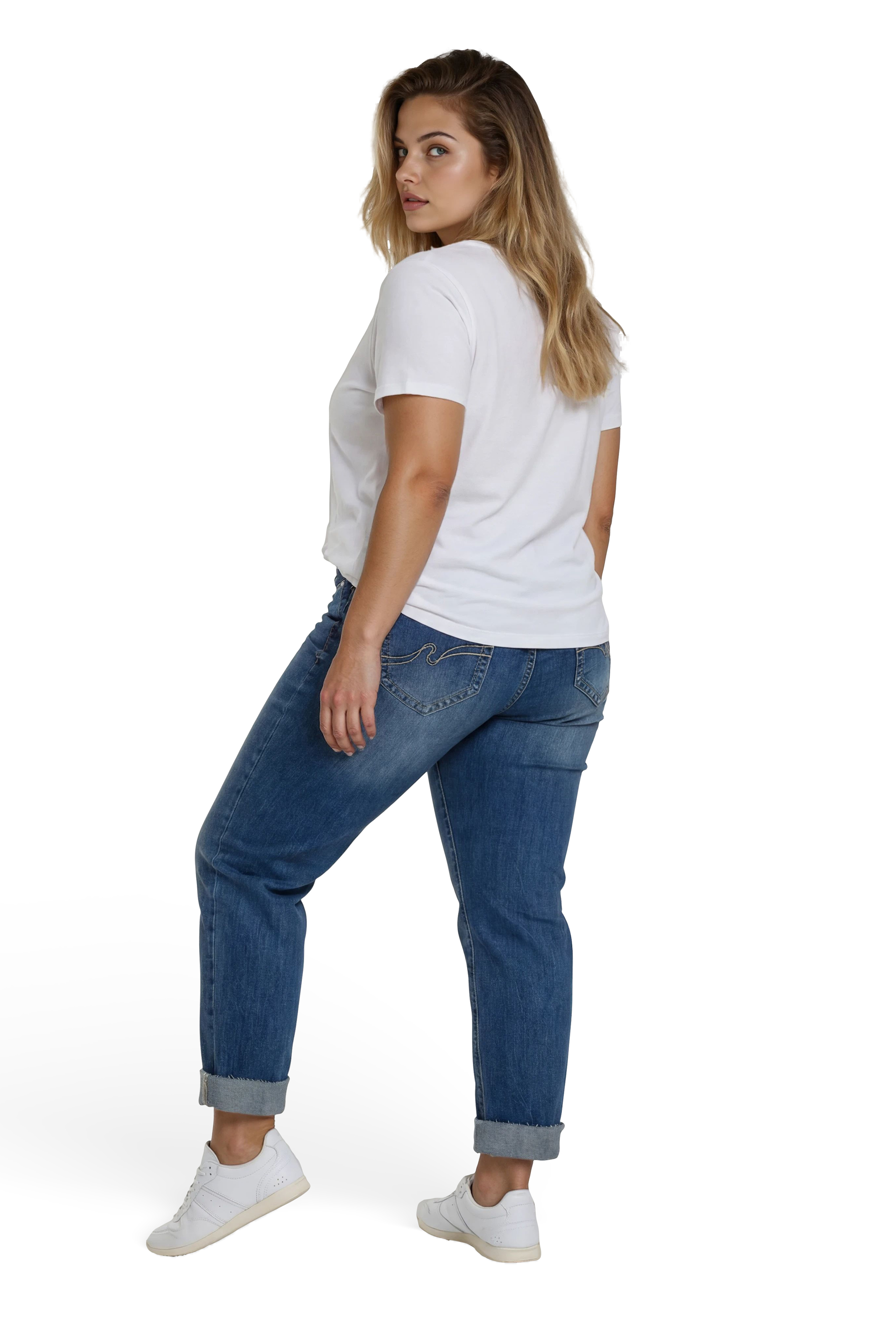 57Lily, Straight-Fit-Jeans, 5-Pocket-Style, verkürzte Form