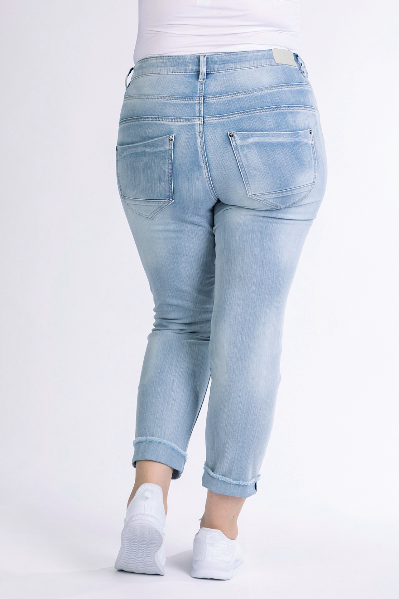 Skinny-Fit-Jeans 57Iris, cropped mit Turn-Up 