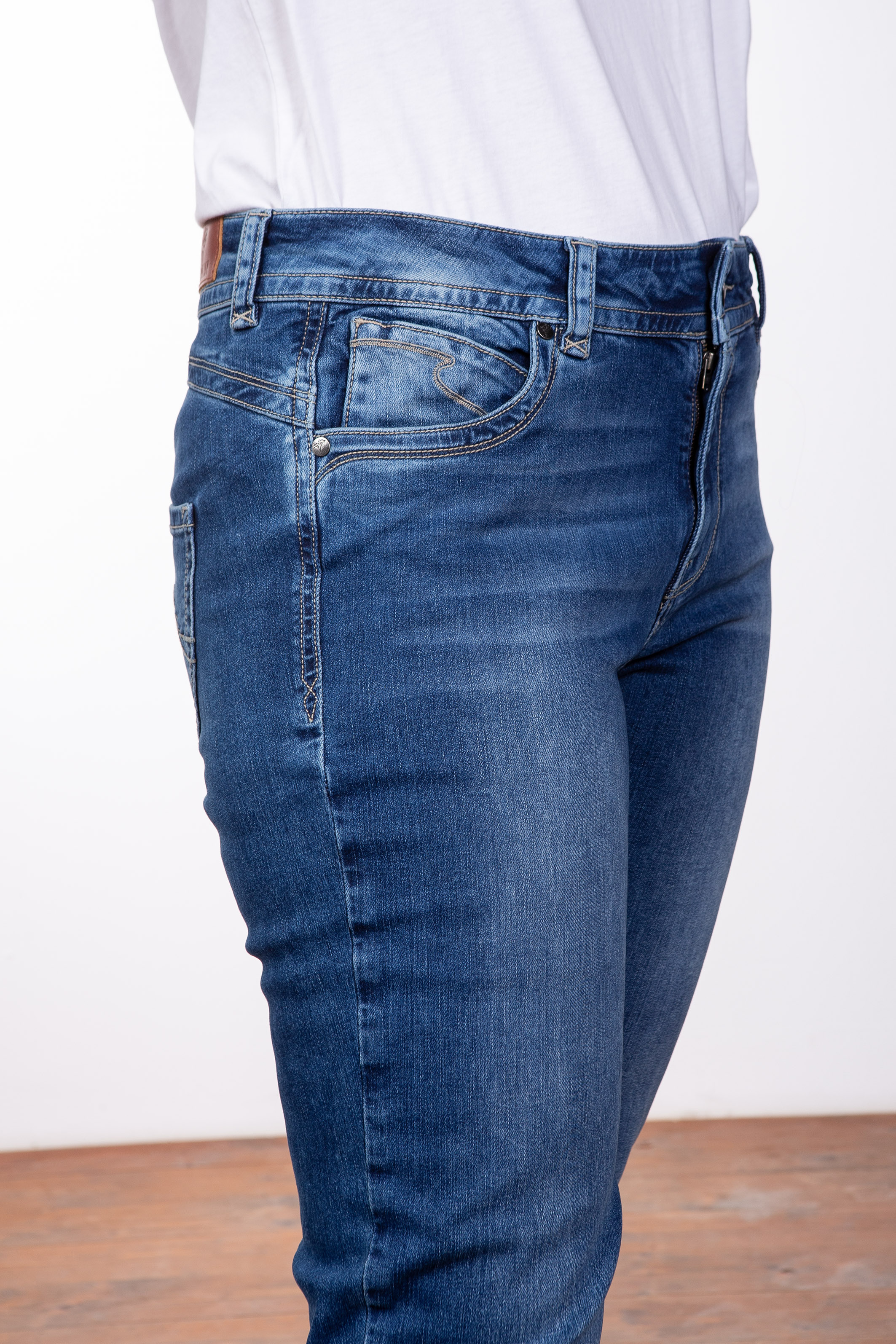 Lily R002 Skinny Fit Mid Blue