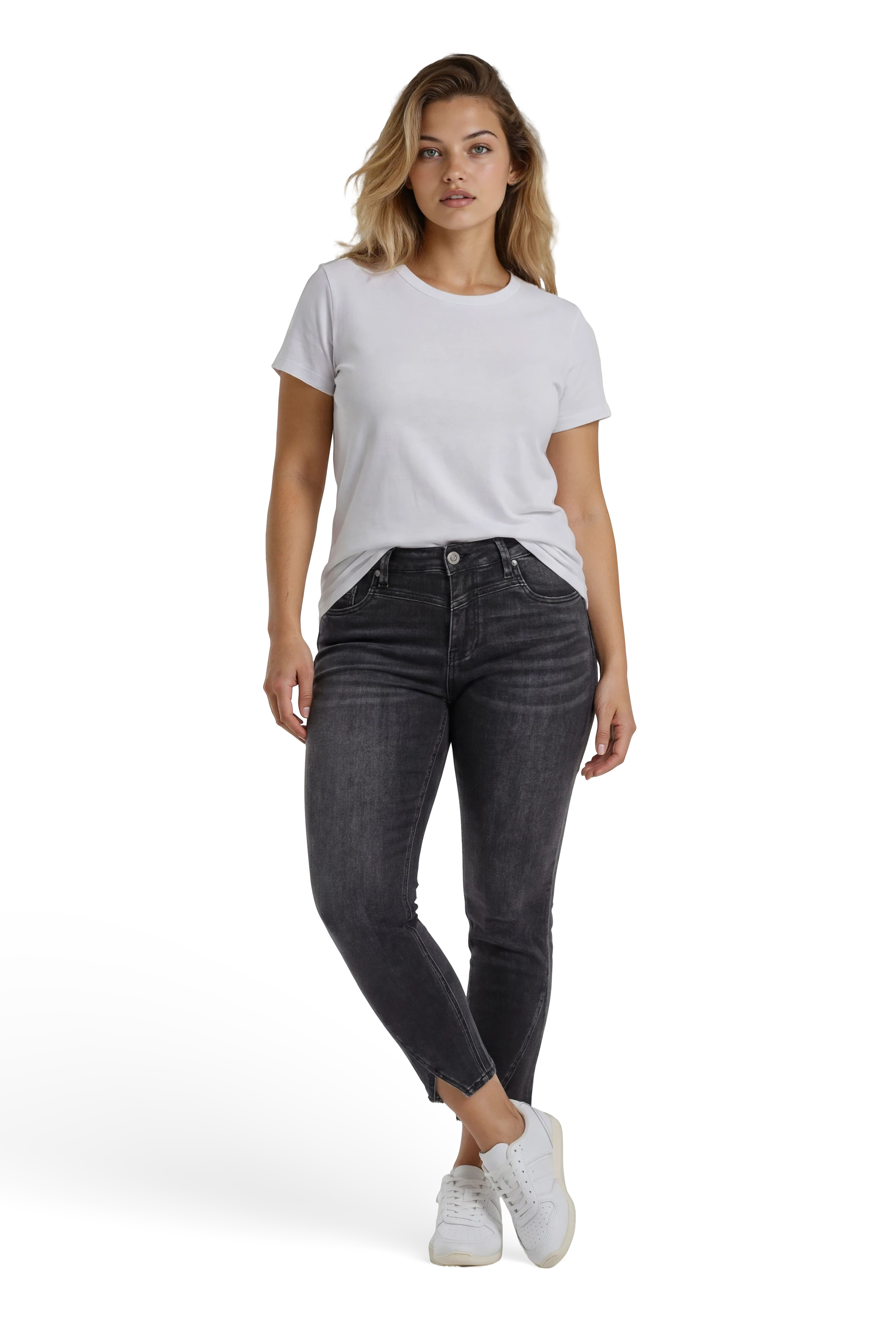 57Iris, Skinny-Fit-Jeans, 5-Pocket-Style, verkürzte Form